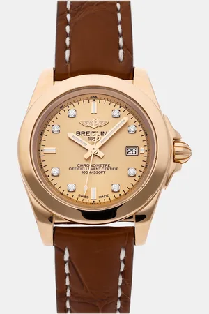 Breitling Champagne 18k Rose Galactic H7133012/H550 Quartz Women