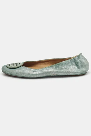 Tory Burch Suede Minnie Ballet Flats Size 40