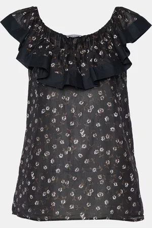 RED Valentino Floral Printed Cotton Sleeveless Top M