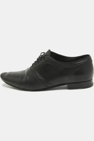 Saint Laurent Saint Laurent Lizard Embossed and Leather Lace Up Oxfords Size 42