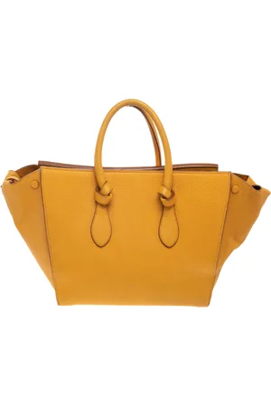 Céline Leather Small Tie Tote