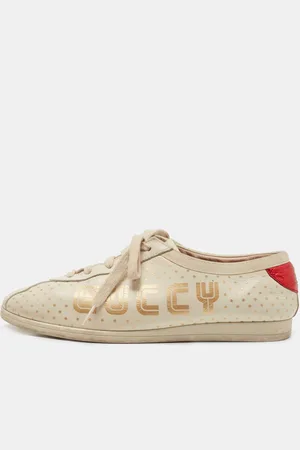 Gucci Leather Falacer Guccy Sneakers Size 37