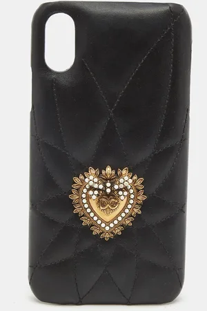 Dolce & Gabbana Quilted Leather Devotion XR iPhone Cover