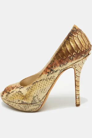 Dior Embossed Python Miss Pumps Size 37