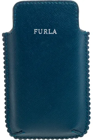 Furla Teal Leather Phone Case