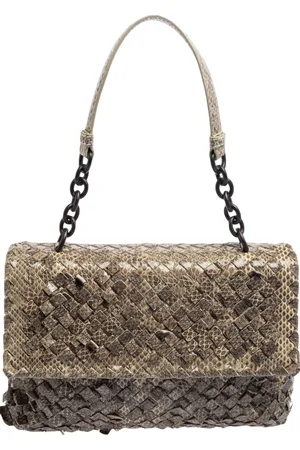 Bottega Veneta Snakeskin Olimpia Shoulder Bag
