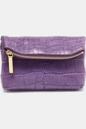 Burberry Alligator Small Kendal Foldover Clutch