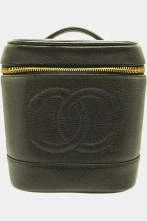 CHANEL Caviar skin Vertical vanity bag