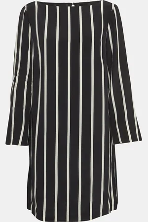 Emilio Pucci Pinstripe Silk Short Shift Dress L