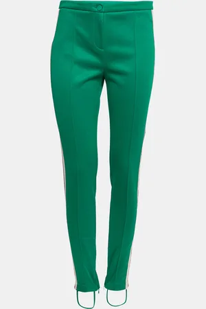 Gucci Technical Jersey Web Stripe Logo Trimmed Leggings M