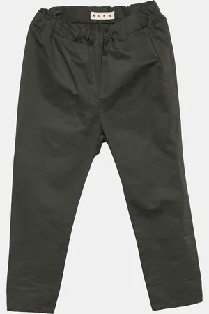Marni Military Cotton Elasticized Waist Leggings S