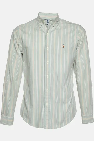 Ralph Lauren Light Striped Cotton Button Down Shirt S