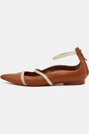 MALONE SOULIERS Leather Robyn Ballet Flats Size 38