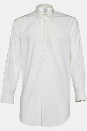 Moschino Cotton Half Placket Dress Shirt XL