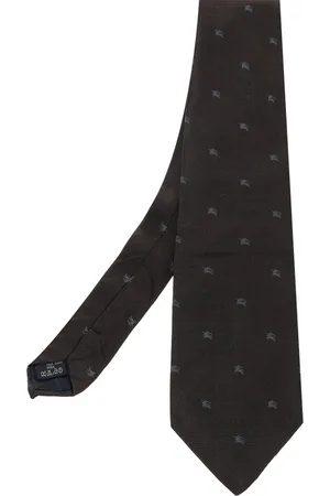 Burberry Logo Pattern Jacquard Silk Tie