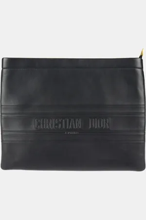 Dior Leather Strip Pouch