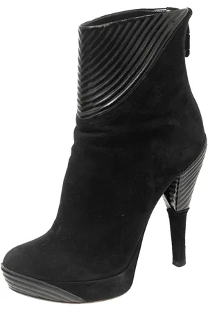 LORIBLU Suede and Leather Ankle Boots Size 37
