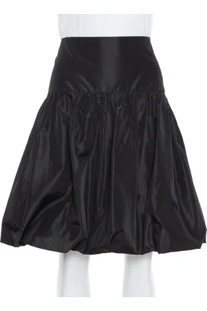 Emporio Armani Taffeta Gathered Short Skirt L
