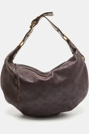 LOUIS VUITTON Aubergine Monogram Mahina Leather Onatah GM Bag