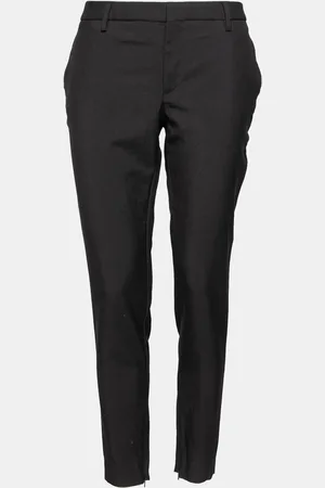 Saint Laurent Saint Laurent Wool Zipped Hem Detailed Tapered Pants L