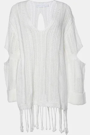Simkhai Chunky Knit Rayna Cut-Out Poncho M