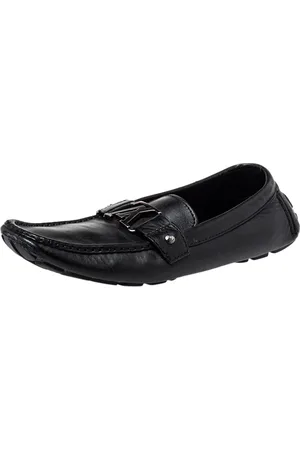 LOUIS VUITTON Leather Monte Carlo Slip on Loafer Size 44