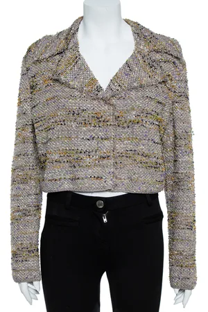M Missoni Tweed Cropped Blazer L