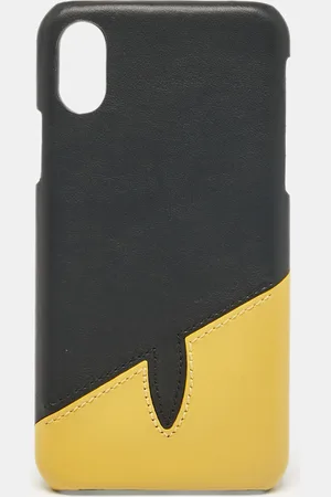 Fendi /Yellow Leather iPhone X Cover