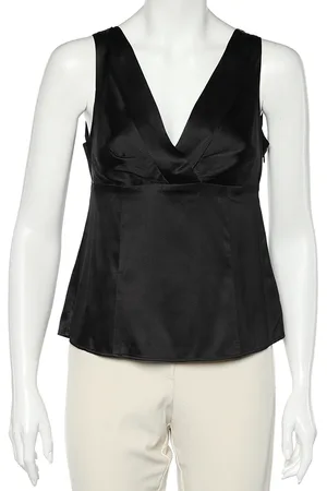 Emporio Armani Silk Satin Sleeveless Top M