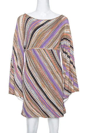 Missoni M Perforated Knit Long Sleeve Dress M