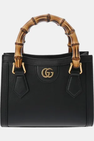 Gucci Leather Mini Diana Bamboo Shoulder Bag