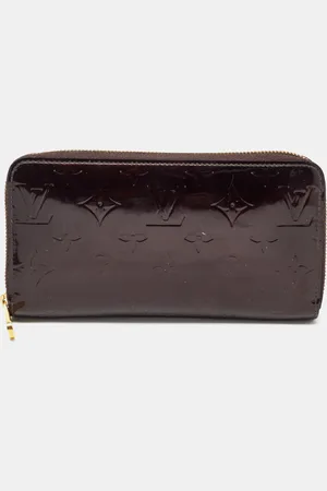 LOUIS VUITTON Amarante Monogram Vernis Zippy Wallet
