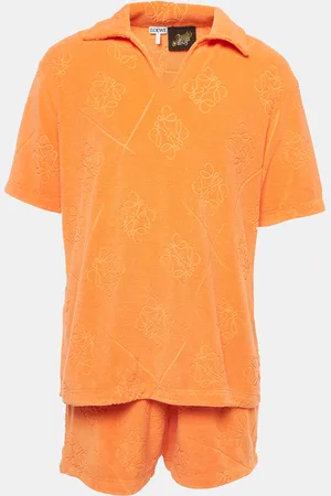Loewe X Paula Ibiza Anagram Terry Cotton Shirt & Shorts Set M