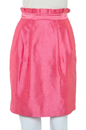 ALICE+OLIVIA Synthetic Paper Bag Waist Detail Mini Skirt XS