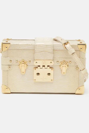LOUIS VUITTON Lizard Petite Malle Bag