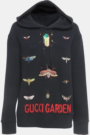 Gucci Garden Insects Embroidered Cotton Hoodie XS