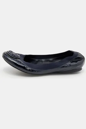 Tory Burch Patent Leather Caroline Ballet Flats 36.5