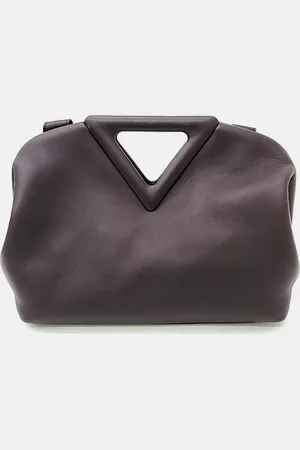 Bottega Veneta Leather Point Medium Top Handle Bag