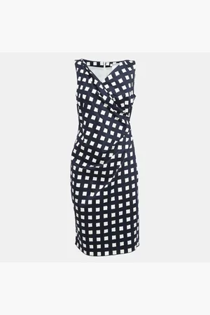 Max Mara Printed Stretch Cotton Midi Dress S