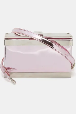 Giuseppe Zanotti Metallic Patent Leather And Metal Box Crossbody Bag