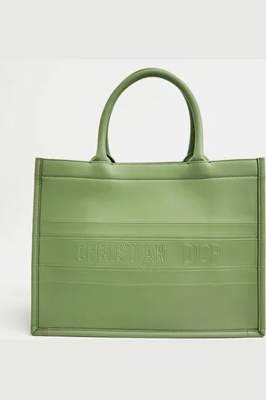 Dior Christian Leather Medium Book Tote Bag