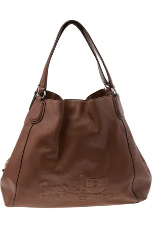Coach Leather Edie Carriage Shoulder Bag