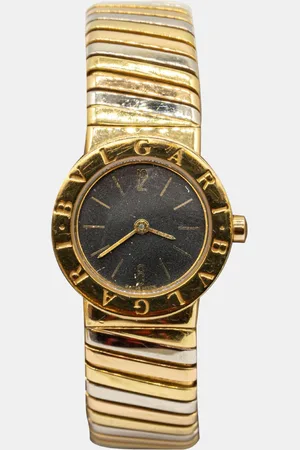Bvlgari Vintage Expandable Tri-Colour Tubogas BB23 2T Watch in 18K Three-Tone Gold (Medium Model)