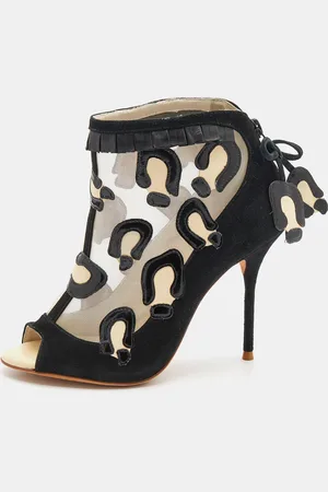 SOPHIA WEBSTER Mesh and Suede Felice Booties Size 36