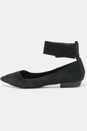 Giuseppe Zanotti Suede Ankle Strap Ballet Flats Size 37