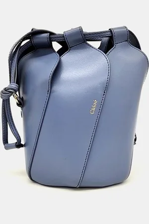Chloé Leather Mini Tulip Bucket Bag