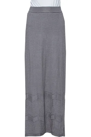 M Missoni Patterned Knit Maxi Skirt S