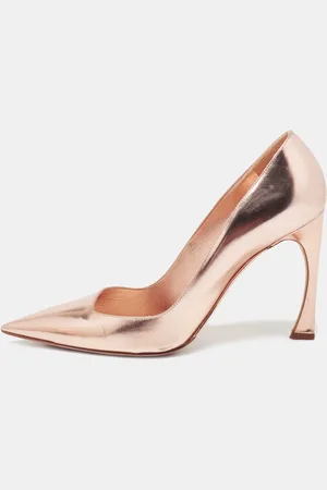 Dior Rose Leather Cherie Pointed Toe Pumps Size 40.5