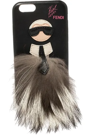 Fendi Leather and Fox Fur Karlito iPhone 6 Case