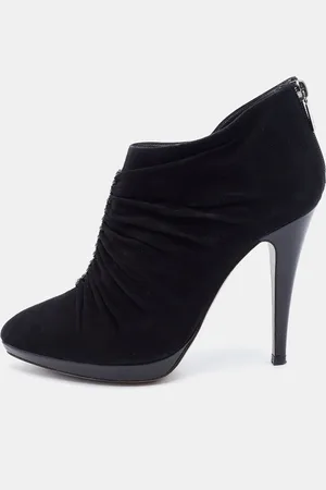 RENE CAOVILLA René Caovilla Suede Crystal embellished Ankle Length Boots Size 39